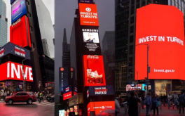 Türkiye’ye yatırımcı çekmek için Times Meydanı’na reklam